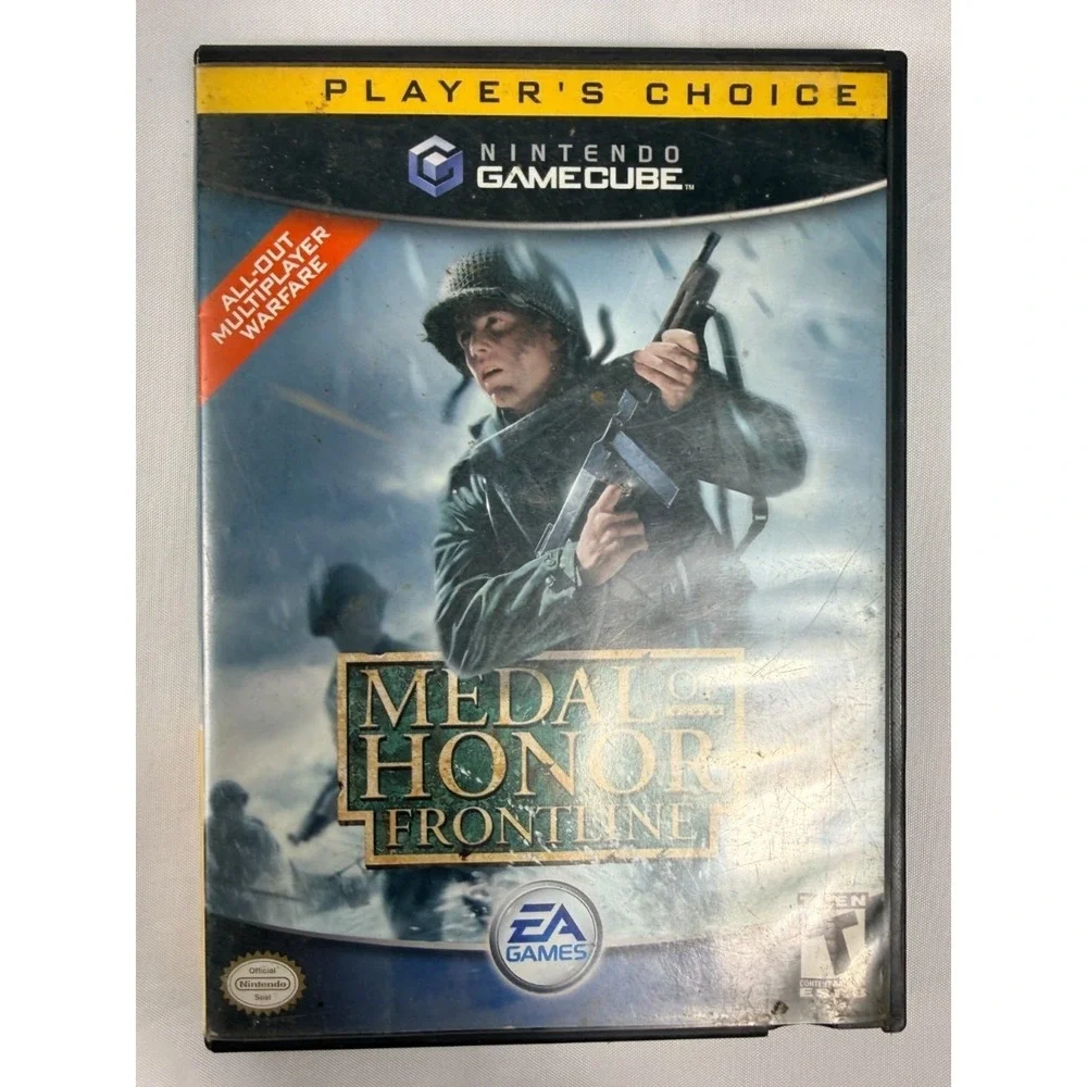Medal of Honor Frontline Players Choice Nintendo GameCube 2004 GC Shooter Game